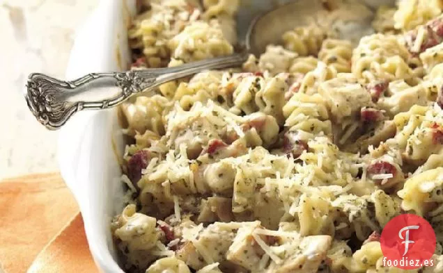 Cazuela Cremosa de Pesto y Pollo