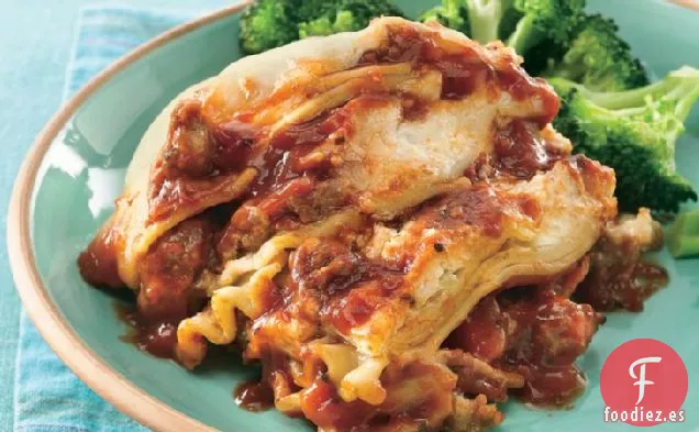 Lasaña de Salchicha Italiana de Cocción Lenta