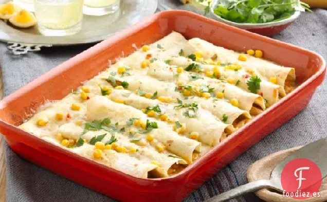Enchiladas de Pollo y Maíz