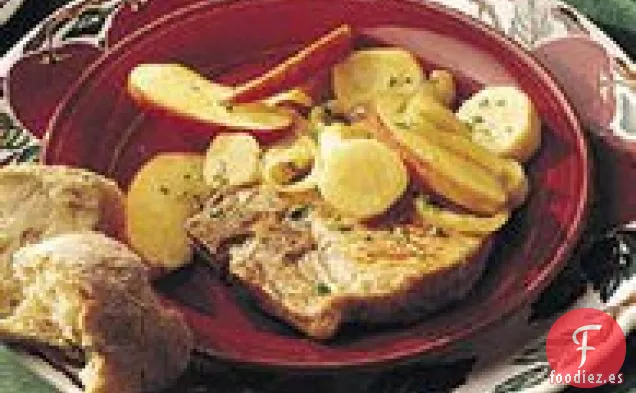 Cerdo con Manzana y Chirivías