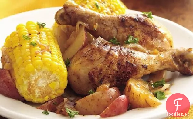 Pollo y Maíz al estilo Casero