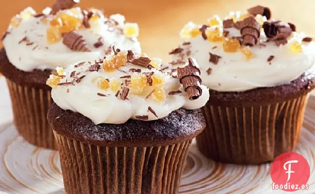 Cupcakes de Pan de Jengibre de Chocolate