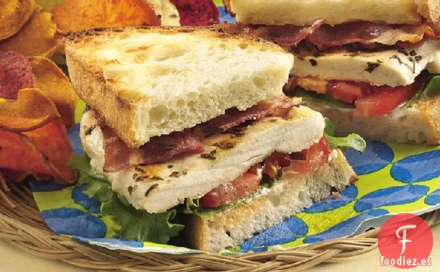 Sándwiches BLT de Pollo a la Parrilla