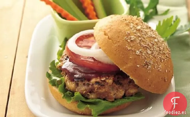 Hamburguesas de Carne y Frijoles a la Parrilla a la Parrilla