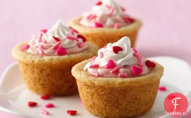 Tartas de Galletas de Queso Crema de Fresa