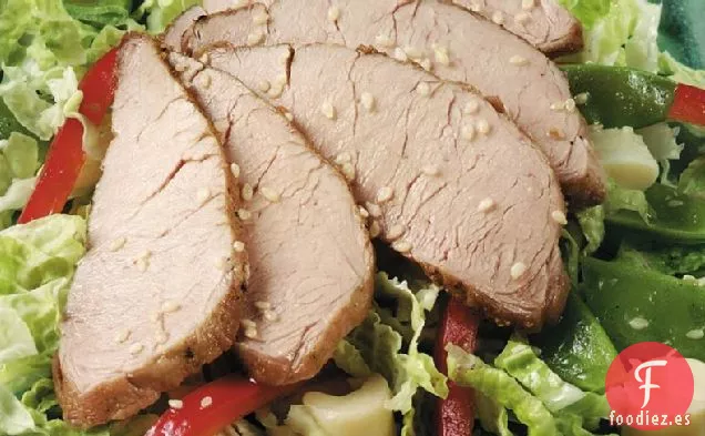 Ensalada Asiática de Cerdo y Verduras
