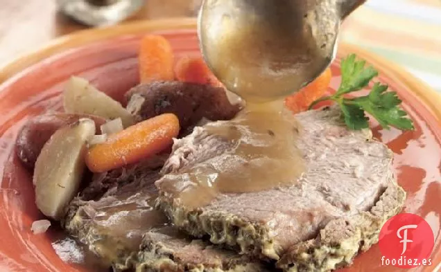 Cerdo de Cocción Lenta y Patatas con Romero