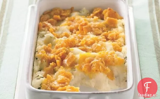 Cazuela de Puré de Patatas Con Tapa de Queso