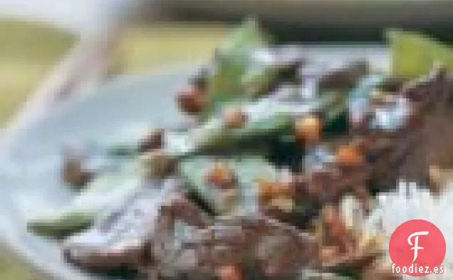 Carne de Mandarina y Guisantes de Nieve