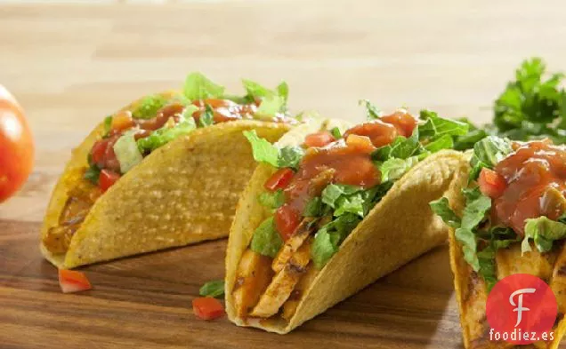 Tacos de Pollo Stand 'N Stuff® de Tomate Cortado en Cubitos