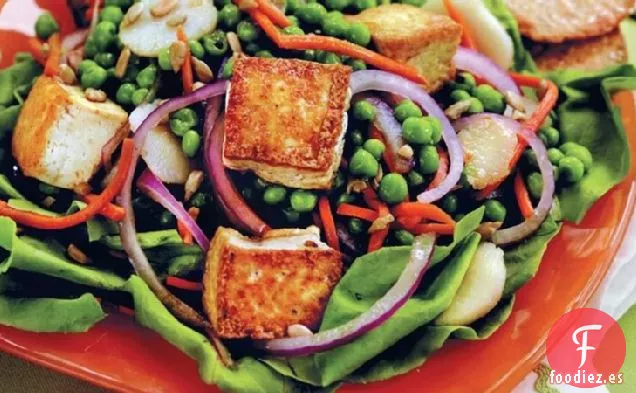 Ensalada de Guisantes, Zanahoria y Tofu