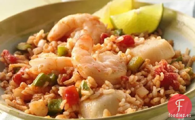 Paquetes de Jambalaya de Mariscos a la Parrilla