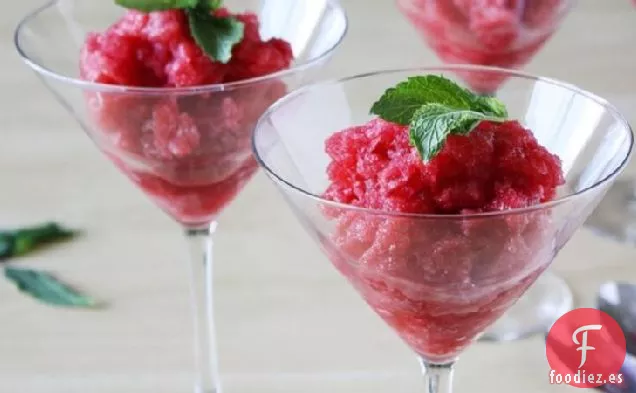 Granitas de Champán y Frambuesa