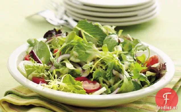 Ensalada Verde Mixta con Vinagreta de Dijon
