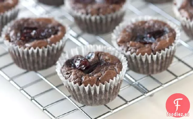Bocados de Brownie de Cereza y Merlot