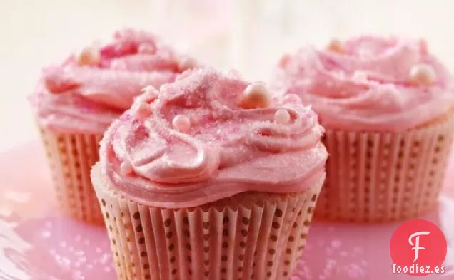 Cupcakes de Champán Rosa