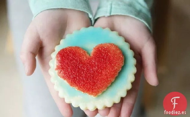 Galletas de Azúcar de Doble Corazón