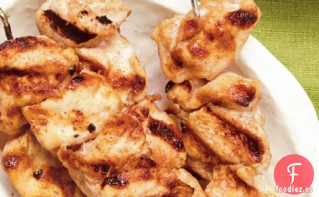Brochetas de Pollo Marroquíes