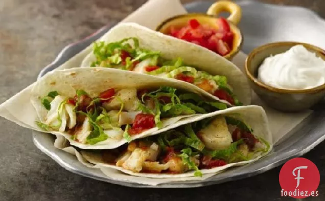 Tacos de Pescado con Pico de Gallo