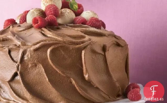 Pastel de Mousse de Chocolate y Frambuesa
