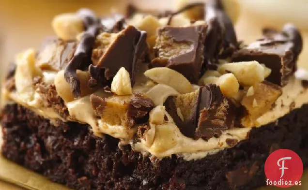 Brownies Rocky Road con Mantequilla de Maní