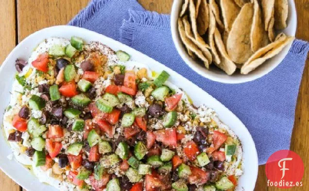 Salsa de Hummus picado con Za'atar