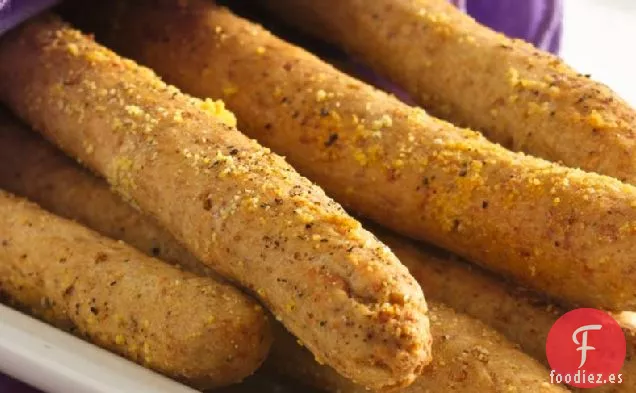Palitos de Pan de Parmesano con Pimienta