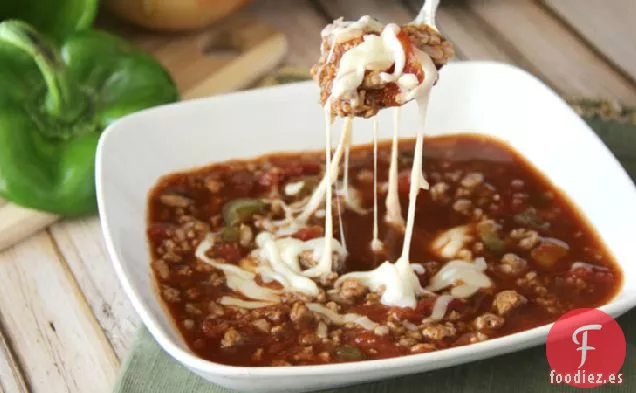 Sopa de Pimienta Rellena de Cocción Lenta