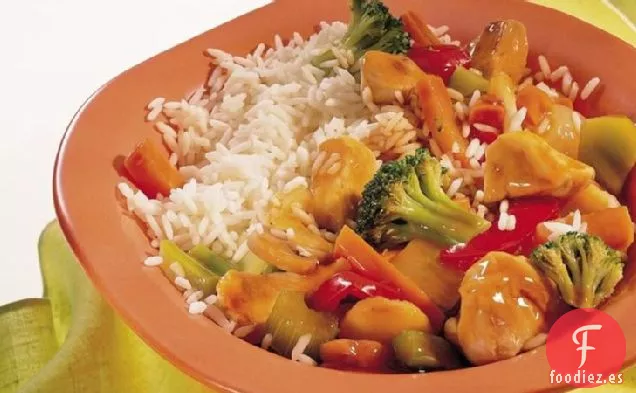 Salteado de Pollo Teriyaki