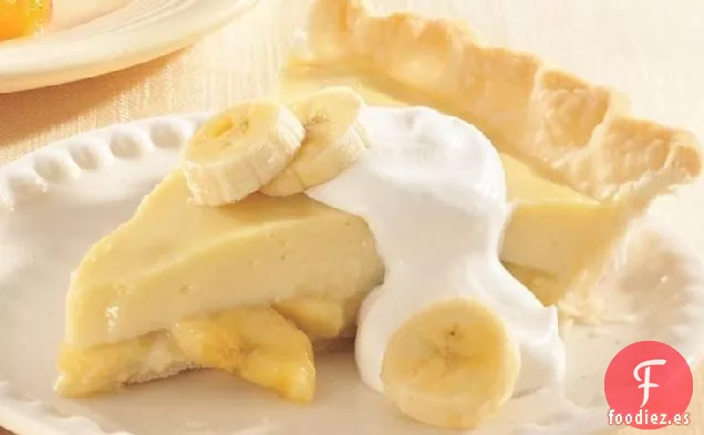 Pastel de Pudín de Crema de Plátano