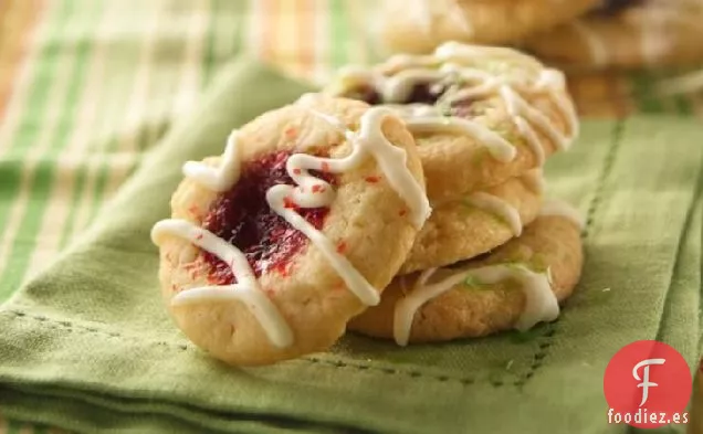 Frambuesa Thumbprint Cookies