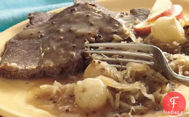 Asado de Ternera y Chucrut al estilo Bávaro