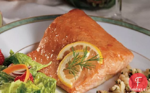 Salmón Glaseado con Miel