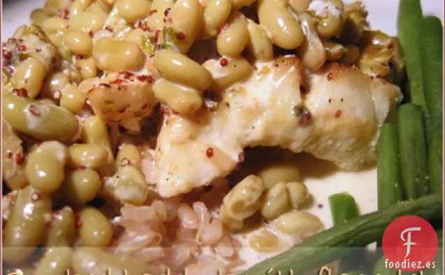 Eglefino ahumado con azafatas en salsa cremosa de mostaza(o Nigel Slater hace WTSIM)