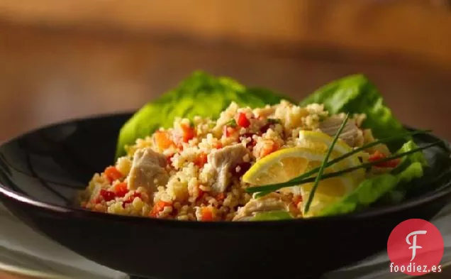 Ensalada de Pollo y Cuscús con Confeti