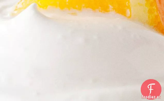 Cupcakes Blancos Belgas con Glaseado de Naranja
