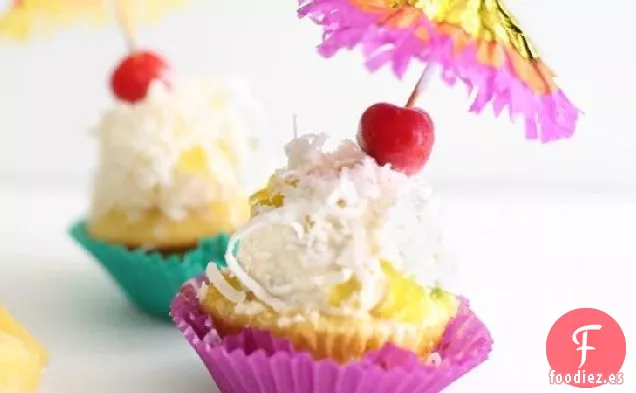 Magdalenas de Helado de Piña Colada