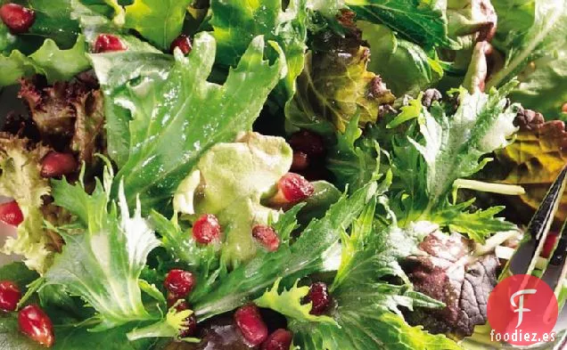 Verduras de Invierno con Vinagreta de Granada y Champán