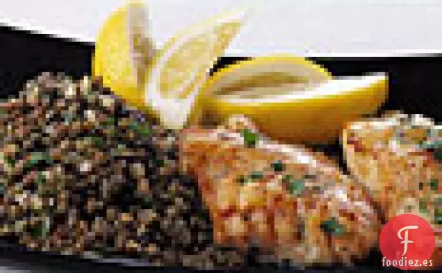 Bacalao Salteado con Lentejas