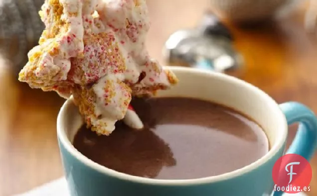 Chocolate Caliente con Menta, Bocados de Malvavisco de Muddy Buddies