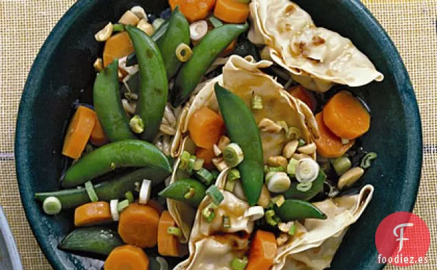 Ensalada de Pegatina de Olla con Guisantes a presión