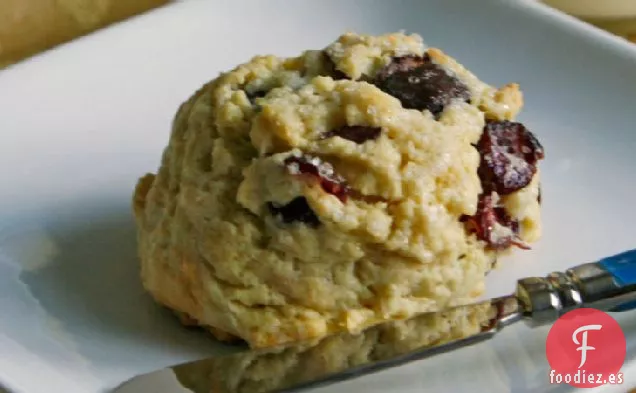 Pasteles de Roca de Chocolate Negro y Arándanos
