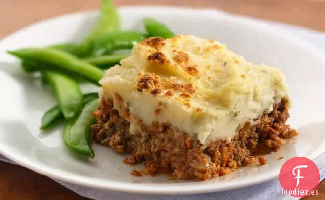 Pastel de Carne Italiano Cubierto De Papas con Ajo