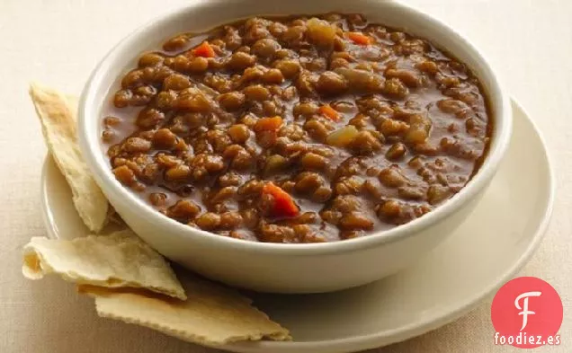 Sopa de Lentejas Marrón de Cocción Lenta