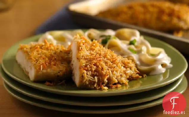 Pollo Crujiente con Ajo y Parmesano