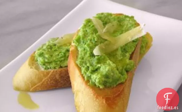 Crostini De Guisantes Y Ricota