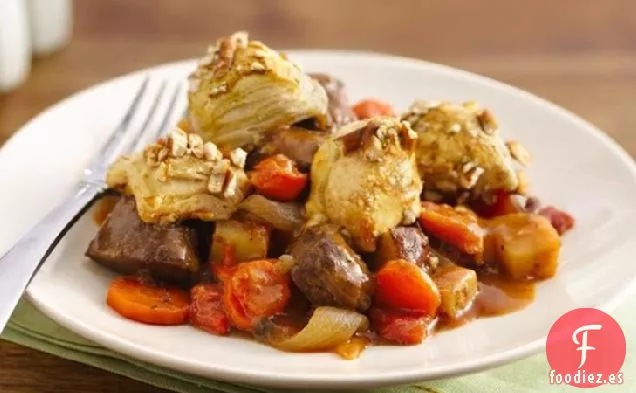 Carne de Res con Tapa Crujiente en Cerveza