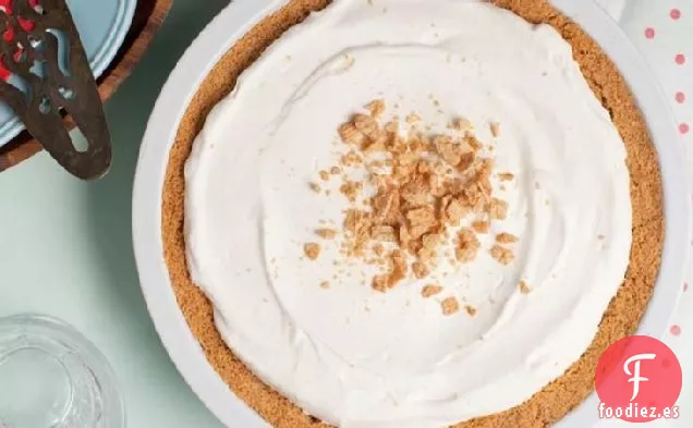 Pastel de Crema de Plátano con Leche y Cereal de Canela