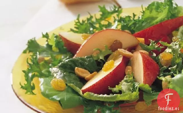 Ensalada de Peras con Mantequilla de Maní