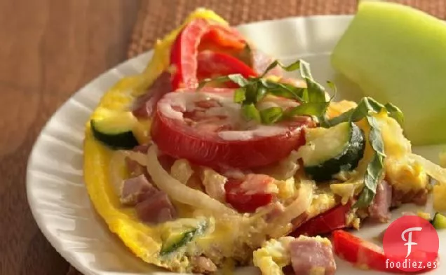 Frittata de Jamón, Verduras y Queso